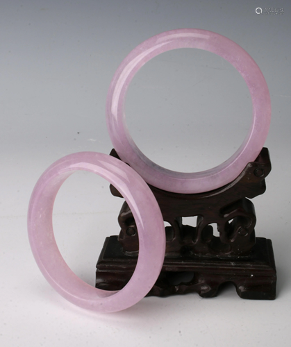 PINK JADE BANGLES