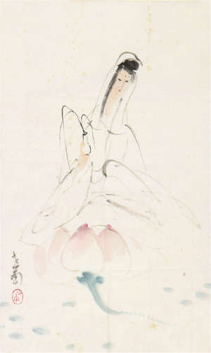 李世南(b.1940) 观音 设色 纸本软片