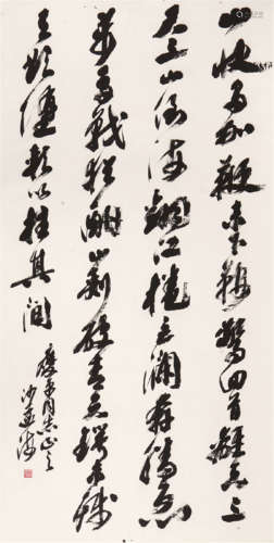 沙孟海(1900-1993) 书法 水墨 纸本立轴