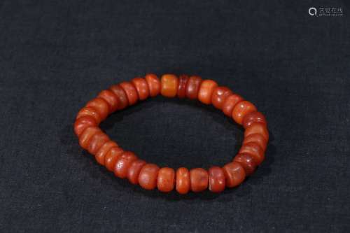 A Tibetan Amber Bracelet