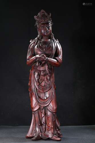 An Agarwood Guanyin Statue