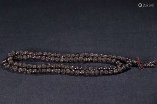 An Agarwood 108-Bead Rosary