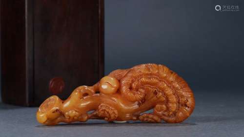 A Tianhuang Stone Ruyi Ornament With Mark