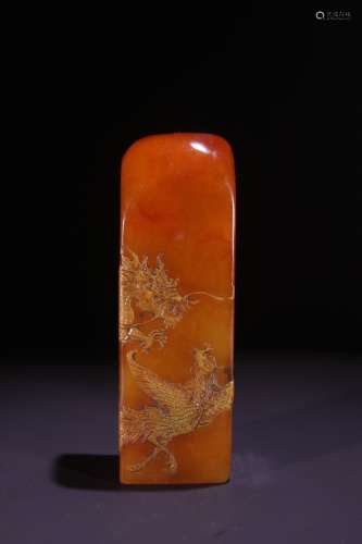 A Tianhuang Stone Dragon&Phoenix Pattern Seal