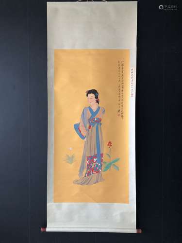 A Painting Of Figure, Zhang Daqian Mark