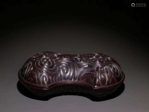 A Rosewood Box With Cloud Pattern