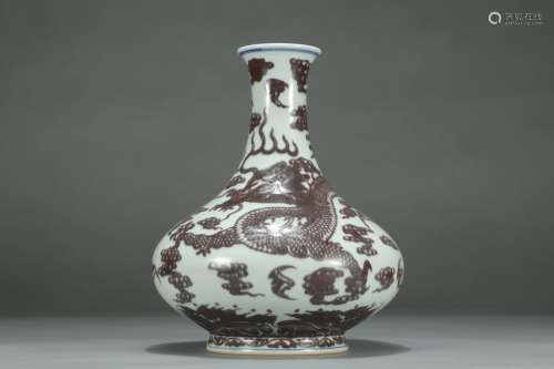 A Qianlong-Nianzhi Mark Underglaze Vase