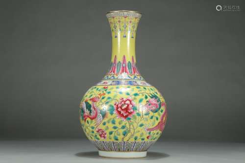 A Guangxu-Nianzhi Mark Famille Rose Vase