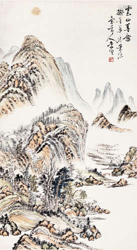 李墅 山水 立轴