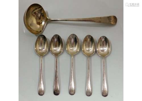 A 1902 London silver ladle by George Buckingham tw