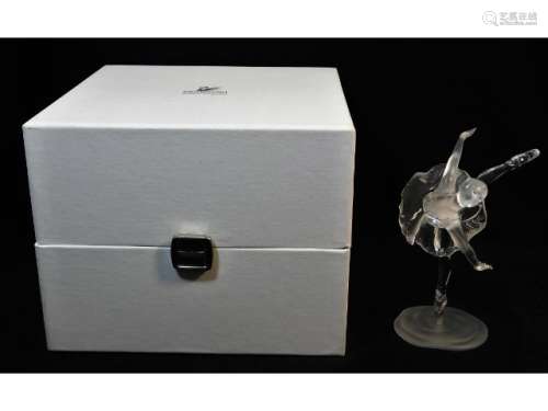 A boxed Swarovski crystal ballerina figure 5.5in t