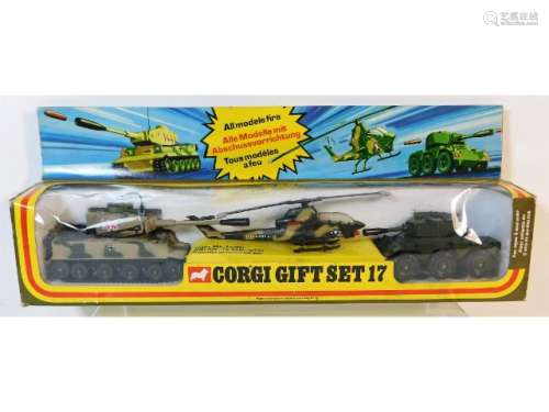 A boxed Corgi GS17 military gift set: Tiger Mk.I t