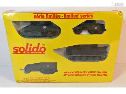 A four piece boxed & sealed Solido 1944-1984 comme