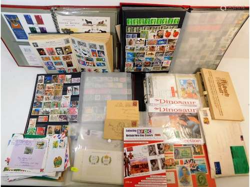 A quantity of mixed albums & stamps & other relate