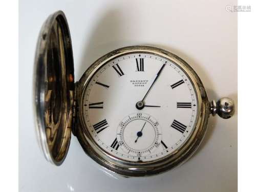 A London silver full hunter pocket watch by Harold