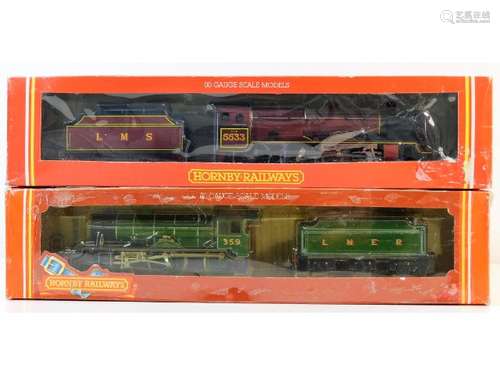 Two boxed 00 gauge Hornby model trains: R308 LMS 4