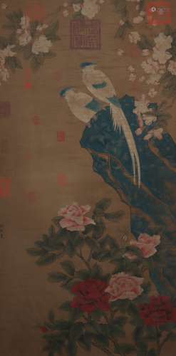 A Xu xi's flowers and birds painting