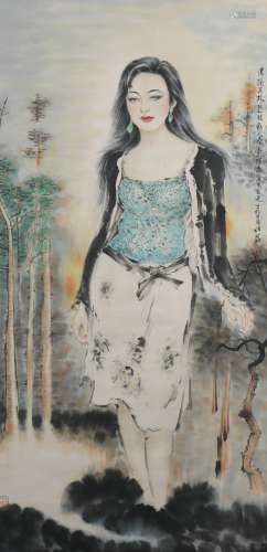 A Bai bohua's figure painting