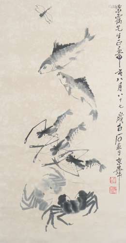 A Qi baishi's painting
