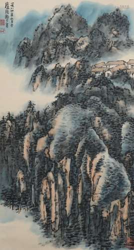 A Lai shaoqi's landscape painting
