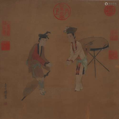 A Li gonglin's figure painting