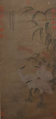 A Huang quan's flowers and birds painting