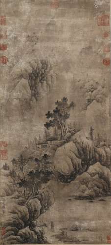 A Xu daoning's landscape painting