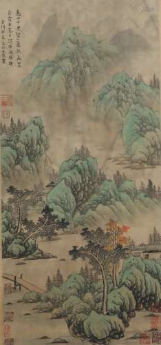 A Fang congxi's landscape painting