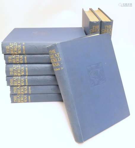 Books : The Great World War (ed. Frank Mumby, Gresham Publishing Co., c1916), in nine volumes,