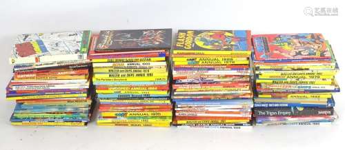 Books: a large collection of 1970s 1980s 1990s comic book annuals, to include Bananaman,