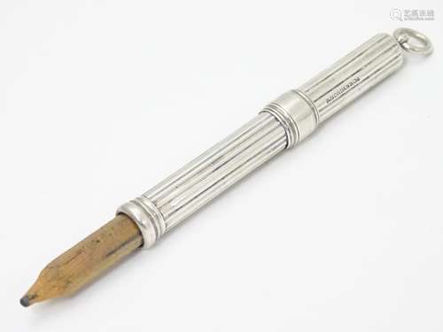 A silver pencil holder / slide by Sampson Mordan & Co. 3