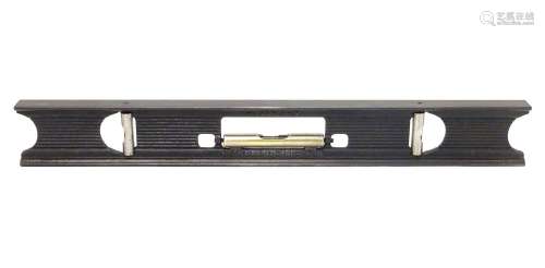 Vintage Tool : A Stanley spirit level marked No.36 Pat'd 8-4 & 6-26.96. 17 3/4