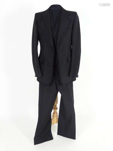 A vintage mens 3 piece suit by Take 6, includes trousers, jacket and waistcoat. Inside leg