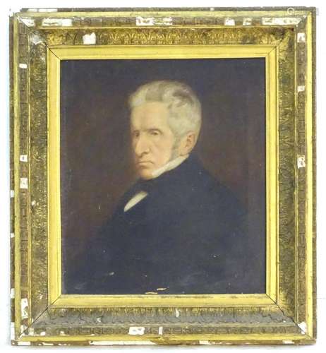 XIX, Scottish School, Oil on canvas, A portrait of Esq. Isaac Ketchen, father of Captain William