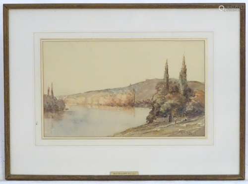 Martin Hardie (1875-1952), English School, Watercolour, Vetheuil on the Seine, Val d'Oise, France, A