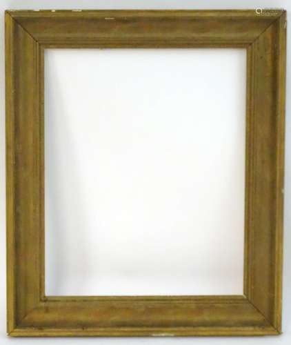 A gilt and gesso moulded picture frame. Approx. 28 1/4