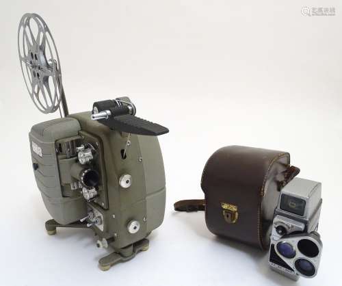 A mid 20thC 'Sekonic 8' reel to reel film projector, approximately 20 1/2