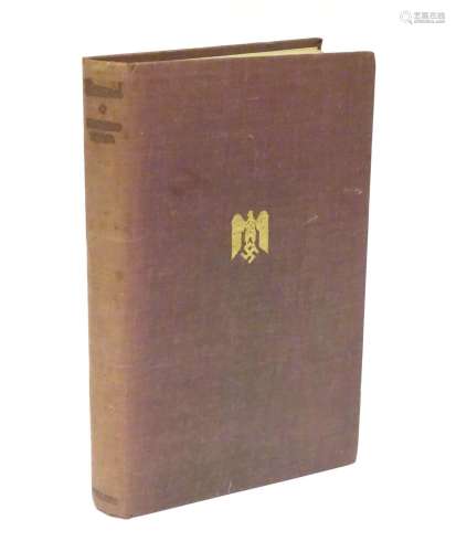 Militaria, book: 'Rommel' (Desmond Young, pub. Collins 1950) with monochrome photographic plates,