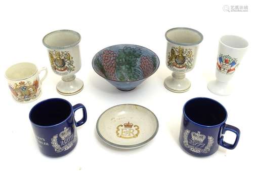 A quantity of commemorative memorabilia to include George V and later coronation souvenirs etc.