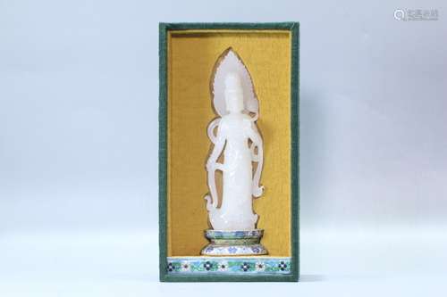 A Hetian Jade Guanyin Ornament