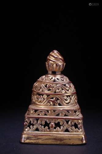 A Gilt Bronze Seal