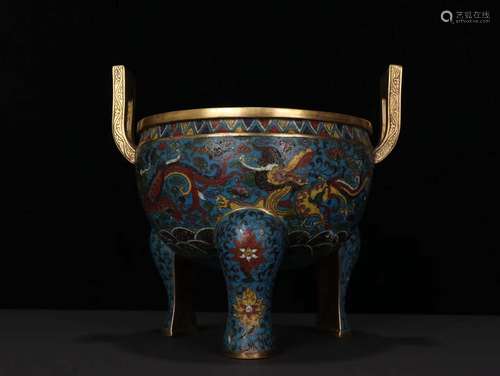 A Cloisonne Censer