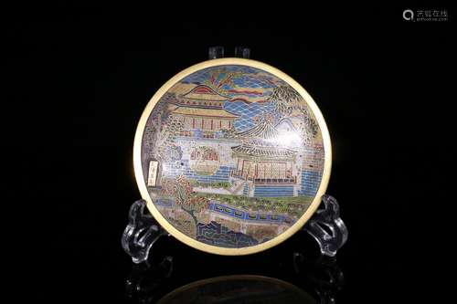 A Cloisonne Mirror