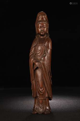 An Agarwood Guanyin Ornament