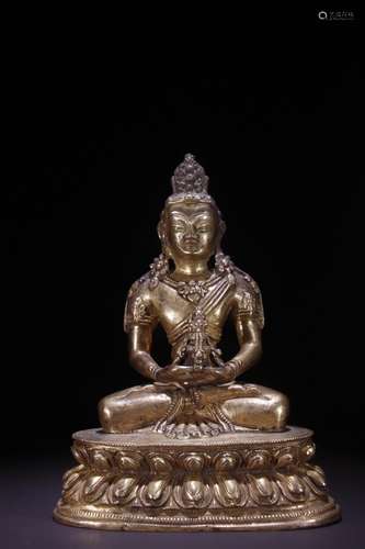 A Gilt Bronze Bodhisattva Tara