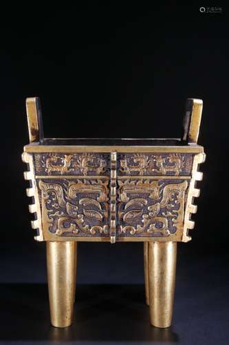 A Gilt Bronze Censer