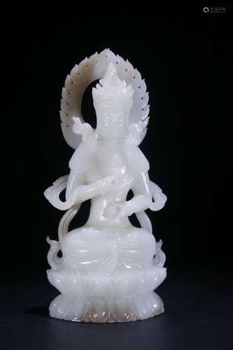 A Hetian Jade Guanyin Ornament