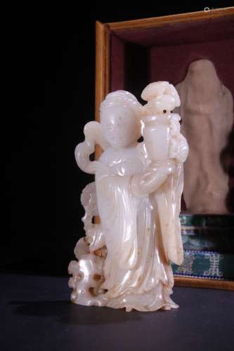 A Hetian Jade Figure Ornament