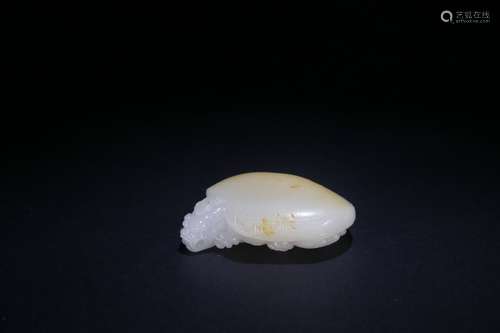 A Hetian Jade Turtle Hand Piece