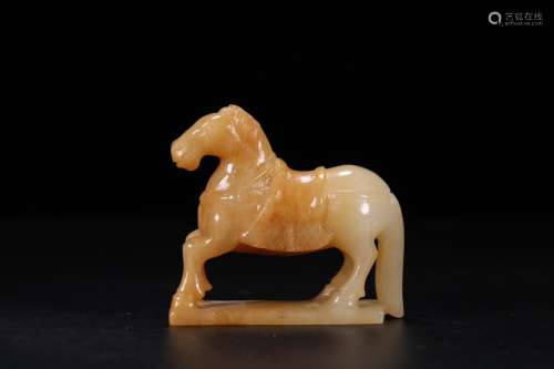 A Hetian Jade Horse Ornament
